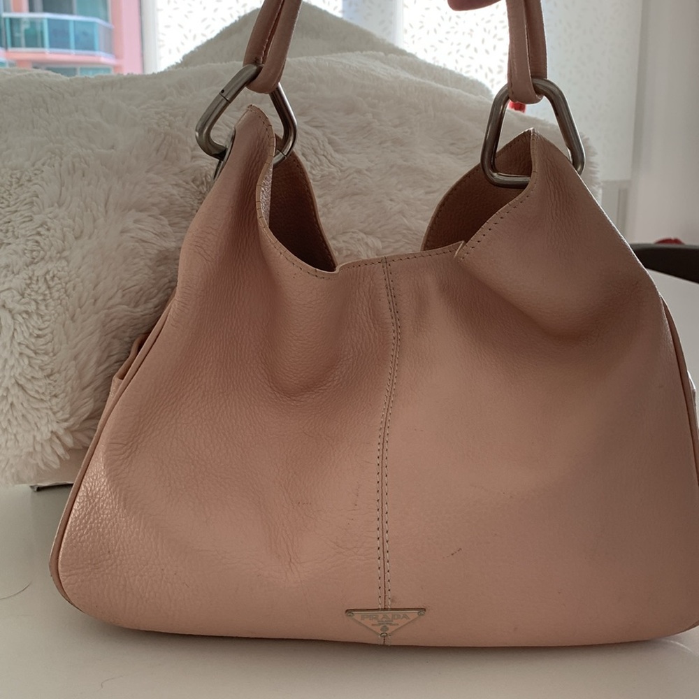 PRADA baby pink leather bag